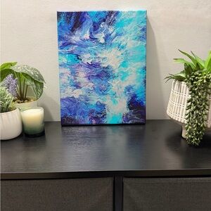 Original Abstract Art 11x14 One Of Kind Painting On Canvas